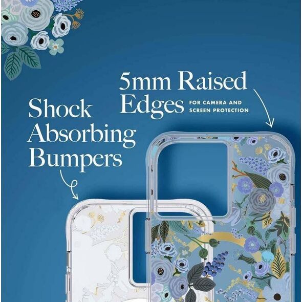 Rifle Paper Clear MagSafe - Etui iPhone 14 Pro Max (Garden Party Blue) 12526045 840171720112