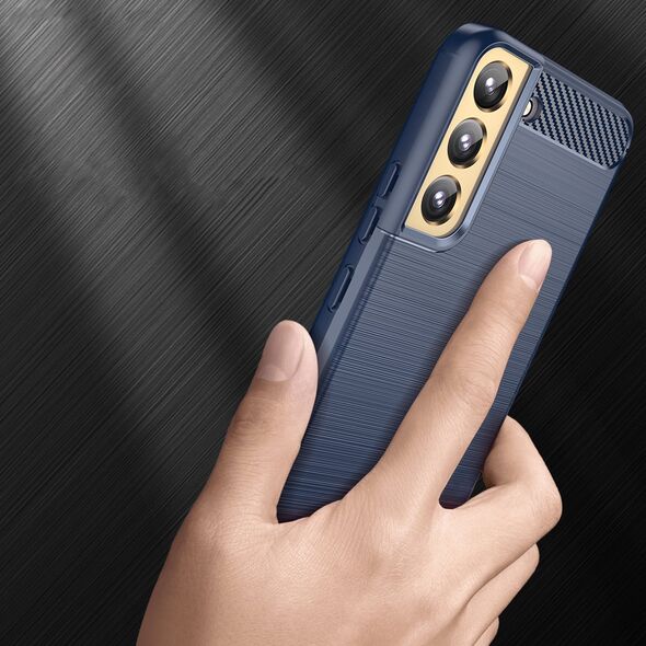 Hurtel Carbon Case etui Samsung Galaxy S23+ elastyczny silikonowy karbonowy pokrowiec niebieskie 12529545 9145576268544