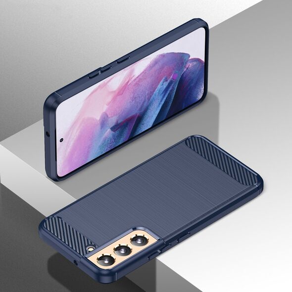 Hurtel Carbon Case etui Samsung Galaxy S23+ elastyczny silikonowy karbonowy pokrowiec niebieskie 12529545 9145576268544