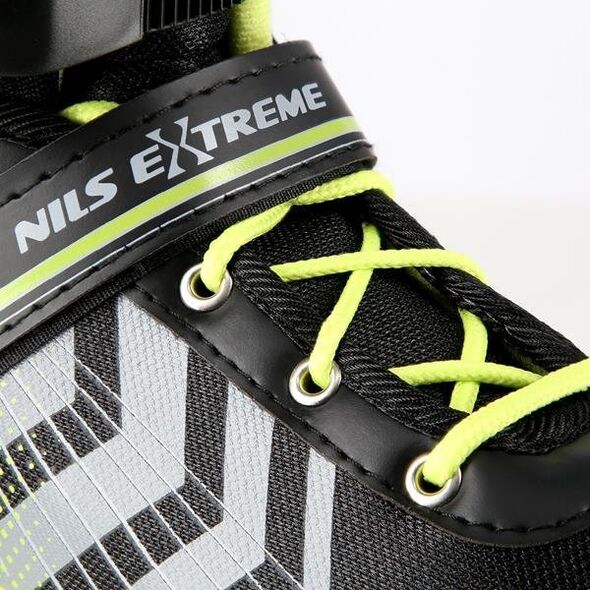Rolki Nils Extreme NH18192 4w1 CZARNO-ZIELONY ROZM.M(34-38) ŁYŻWOROLKI Z WYM. PŁ. HOKEJOWĄ NILS EXTREME 12531786 5907695599473
