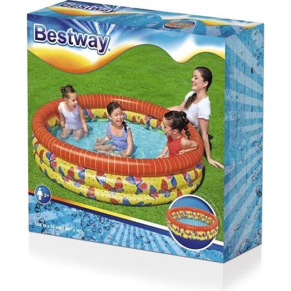 Bestway Bestway 51202 Basenik dmuchany Motylki 1.68m x 38cm 12533567 6941607325254