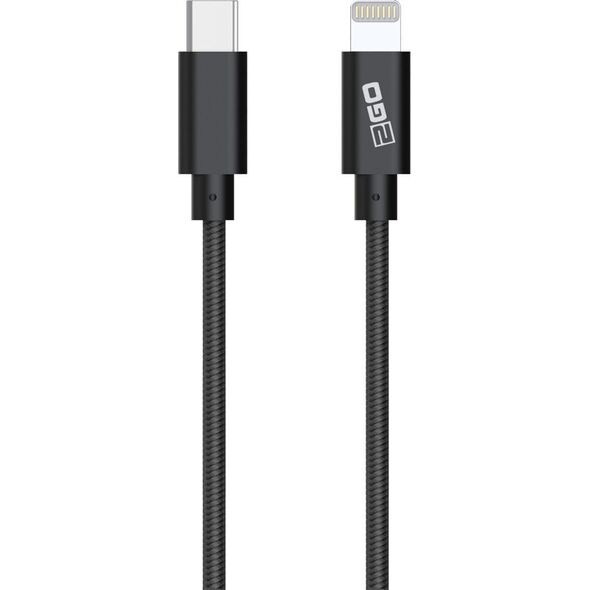 Kabel USB 2GO 2GO USB Ladekabel-MFI zert anthrazit-100cm Apple USB Type C 12537072 4010425971621