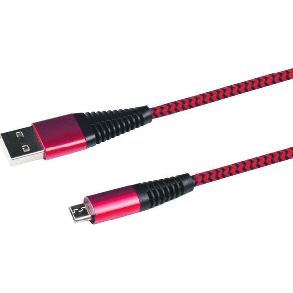 Kabel USB 2GO 2GO USB Ladekabel - rot - 100cm für Micro-USB 12537076 4010425959452