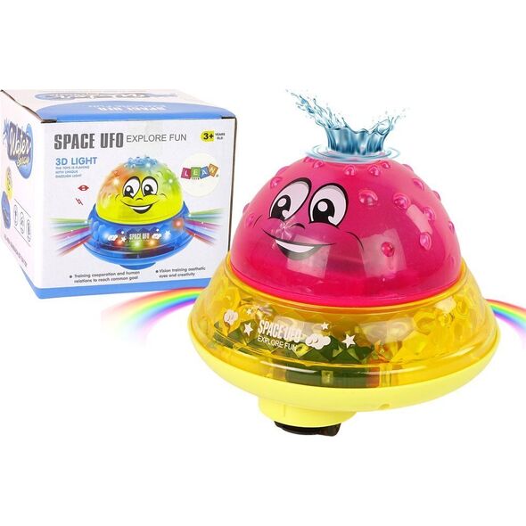 LeanToys Piłka Wodna UFO Diody Wesoła Muzyka Różowa 12542646 5905214977610