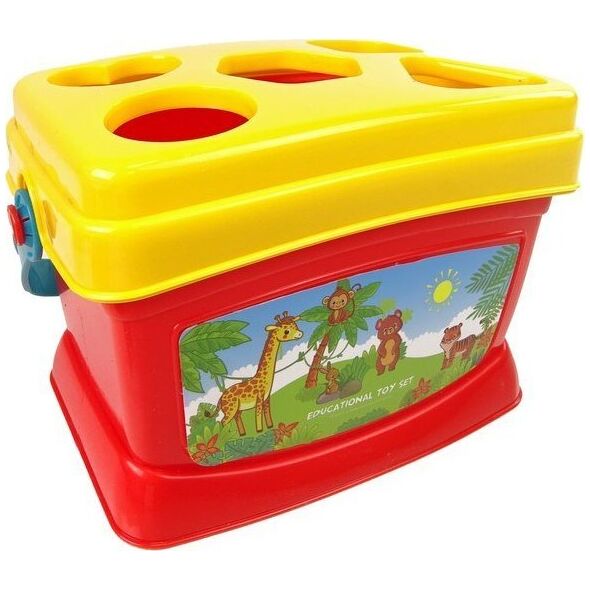 LeanToys Edukacyjne Wiaderko Kubeczki Piramidka Łódki Sorter Do Kąpieli 12551067 5904665999806