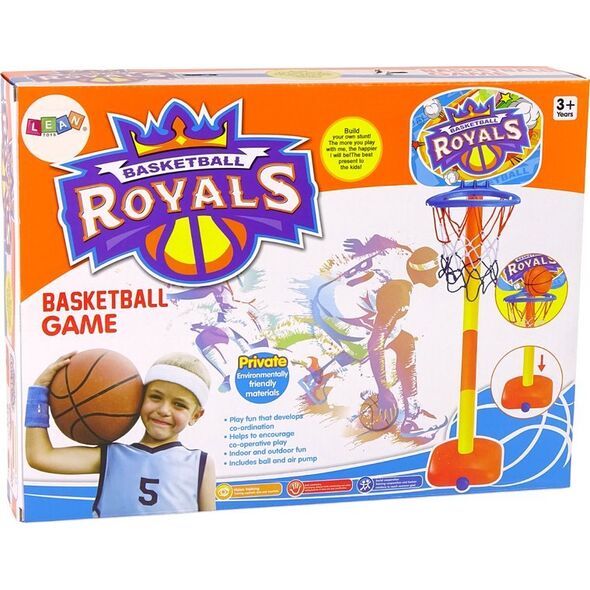 LeanToys Zestaw Do Koszykówki Kosz Piłka 120 cm Pompka 12552818 5905214978136