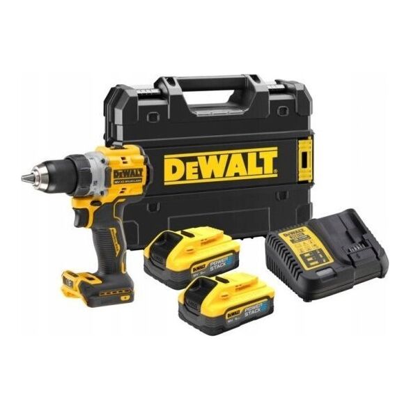 Wiertarko-wkrętarka Dewalt 18v xr powerstack wiertarko-wkrętarka 2 x 5ah 12553869 5035048793633