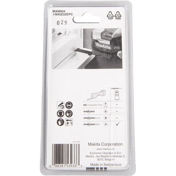 Makita MAKITA MT BRZESZCZOT DO CIĘCIA WGŁĘBNEGO HCS 32mm x 80mm STARLOCK MAX 12555568 88381539333