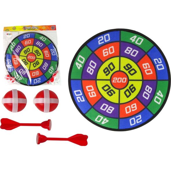 LeanToys Gra Zręcznościowa Dart Rzutki Tarcza 2w1 Na Rzep 12555973 5905214977504