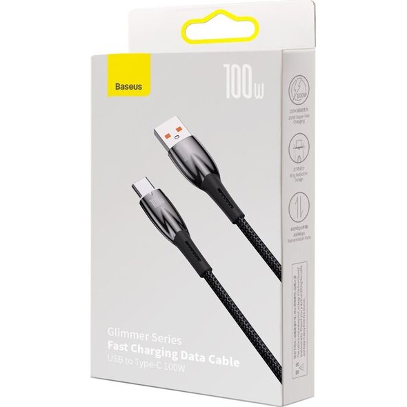 Kabel USB Baseus USB-A - USB-C 1 m Czarny (BSU3849) 12568232 6932172617967