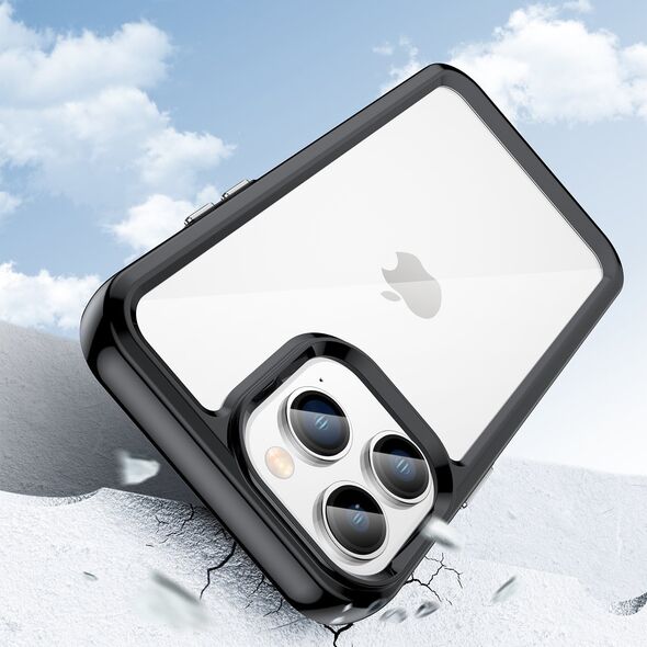 Hurtel Outer Space Case etui iPhone 14 Pro Max sztywny pokrowiec z żelową ramką czarny 12568456 5907769311185