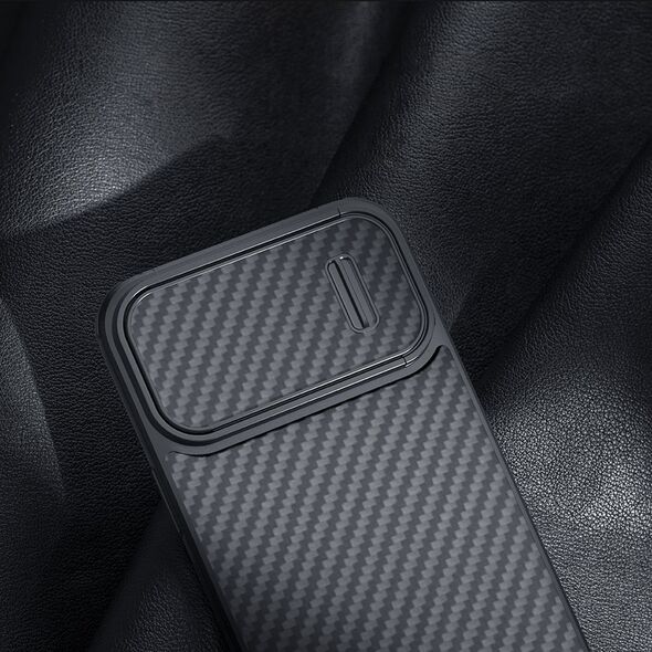 Nillkin Nillkin Synthetic Fiber S Case etui iPhone 14 Plus z osłoną na aparat czarny 12568479 6902048249790