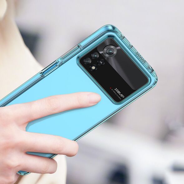 Hurtel Outer Space Case etui Xiaomi Poco X4 Pro 5G pokrowiec z elastyczną ramką niebieskie 12568610 5907769310782