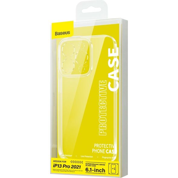 Baseus Etui Baseus SuperCeramic Glass Case Apple iPhone 13 Pro + zestaw czyszczący 12568770 6932172618605