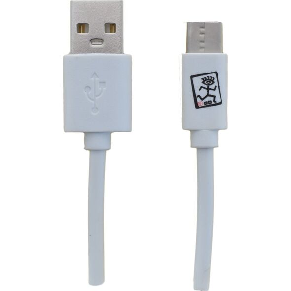 Kabel USB 2GO USB-A - USB-C 1 m Biały (795925) 12569784 4010425959254