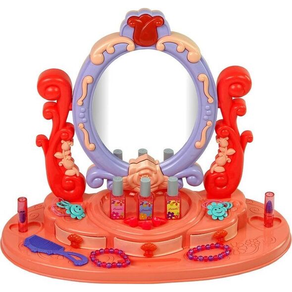 LeanToys Toaletka Do Makijażu Z Lustrem Światła Dźwięk Róża 12574776 5905214974787