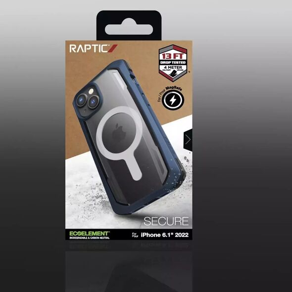Raptic Raptic Secure Case etui iPhone 14 z MagSafe pancerny pokrowiec niebieski 12578933 6950941493451