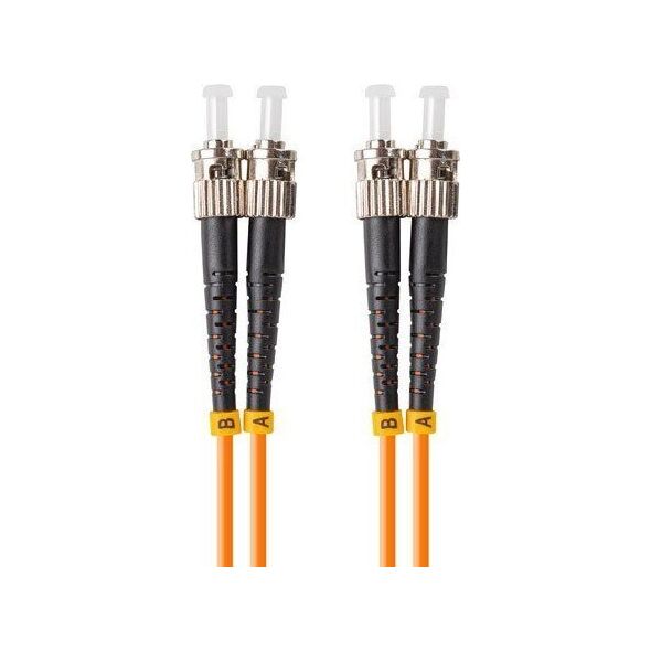 Lanberg Patchcord światłowodowy MM ST/UPC-ST/UPC DUPLEX 3.0MM OM2 50/125 LSZH 5m pomarańczowy 12594575 5901969437713