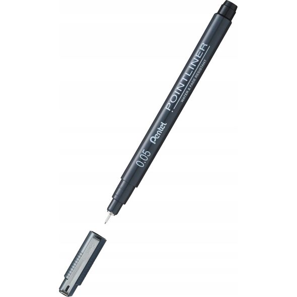 Cienkopis Pentel PointLiner 0.05mm czarny 12605327 884851041890