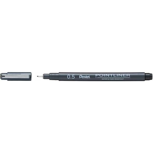 Cienkopis Pentel PointLiner 0.5mm czarny 12605330 884851041920