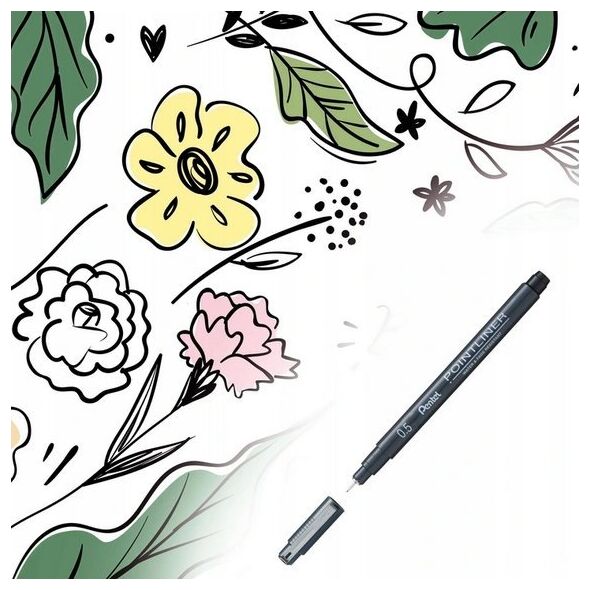 Cienkopis Pentel PointLiner 0.5mm czarny 12605330 884851041920