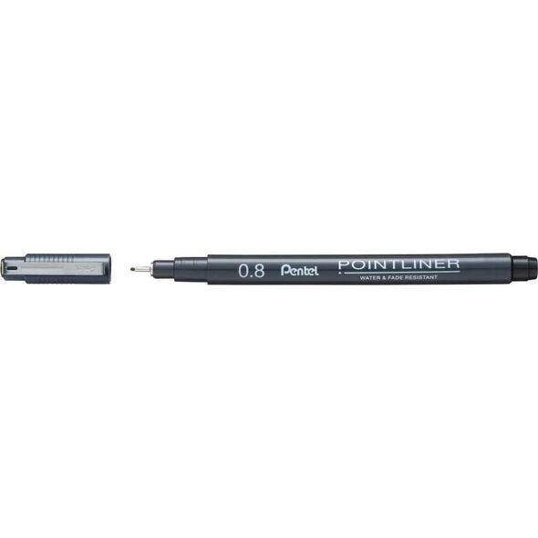 Cienkopis Pentel PointLiner 0.8mm czarny 12605331 884851041937
