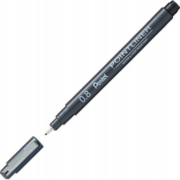 Cienkopis Pentel PointLiner 0.8mm czarny 12605331 884851041937