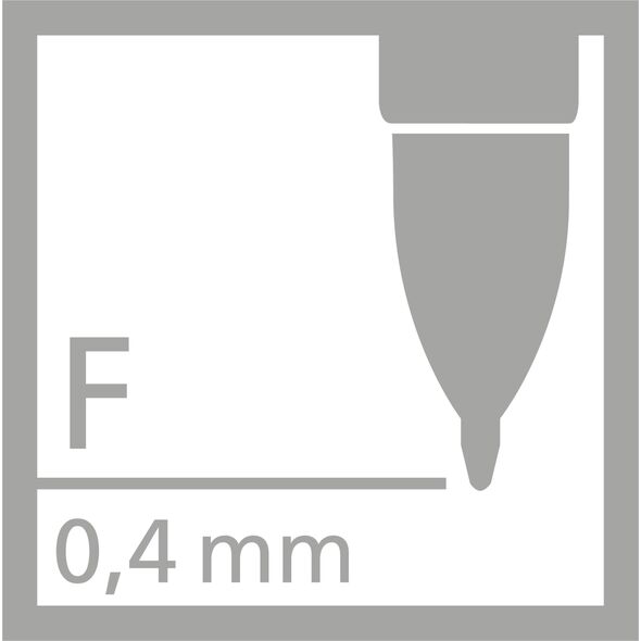Stabilo Pióro kulkowe Stabilo Palette F czerwone 12605343 9556091163014