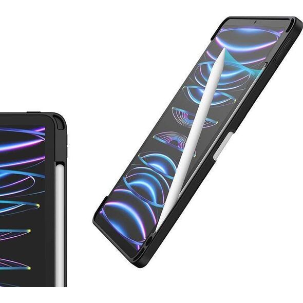 Etui na tablet Crong Crong PrimeFolio  Etui iPad Pro 11 (2022-2021) / iPad Air 10.9 (5-4 gen.) z podstawką i ładowaniem Apple Pencil (czarny) 12625268 5904310702218