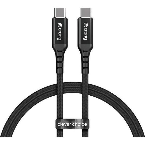 Kabel USB Crong USB-C - USB-C 1.2 m Czarny (CRG567) 12627428 5904310702379