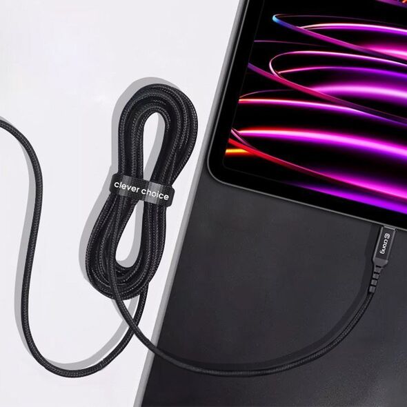 Kabel USB Crong USB-C - USB-C 2 m Czarny (CRG-AL200USCC-BLK) 12627430 5904310702386