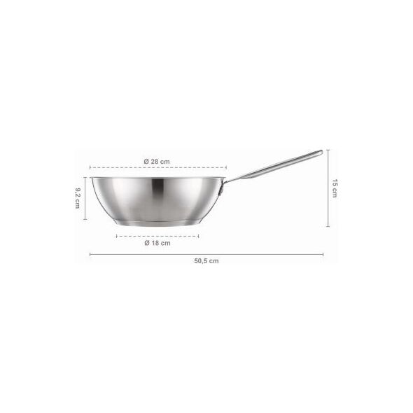 Patelnia Fiskars Fiskars All Steel pure kiniska WOK keptuve 28cm (1065629) 12627984 6424002015901