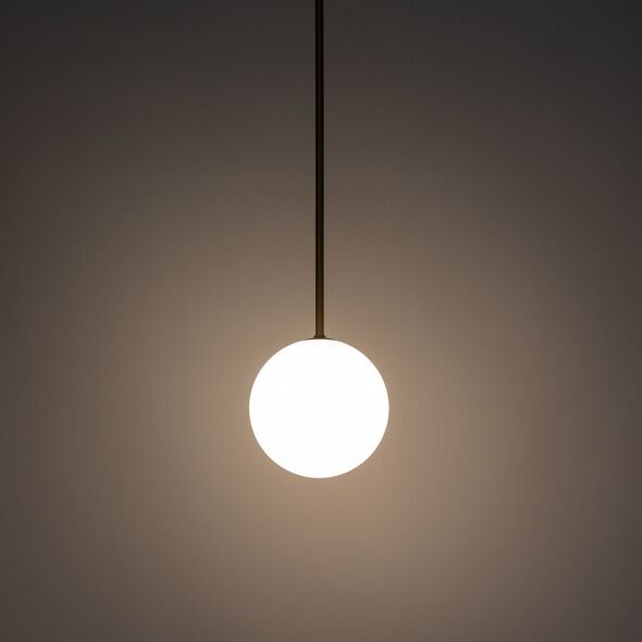 Lampa wisząca Nowodvorski Lampa wisząca Kier 10306 szklana ball do salonu biała złota 12644675 5903139103060