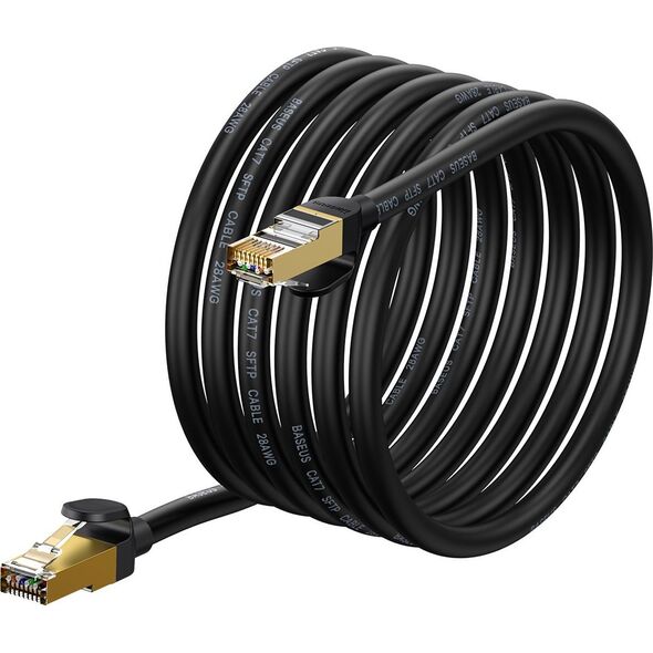 Baseus Kabel sieciowy Baseus Ethernet RJ45, 10Gb, 5m (czarny) 12665897 6932172611392