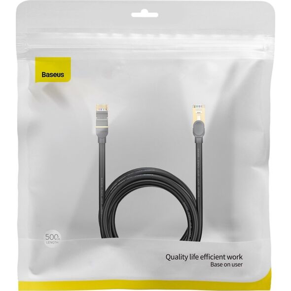 Baseus Kabel sieciowy Baseus Ethernet RJ45, 10Gb, 5m (czarny) 12665897 6932172611392
