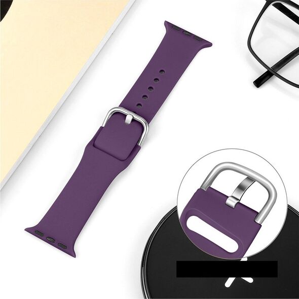 Hurtel Silicone Strap APS silikonowa opaska do Watch 8 / 7 / 6 / 5 / 4 / 3 / 2 / SE (41 / 40 / 38mm) pasek bransoleta do zegarka czerwony 12667114 9145576259214
