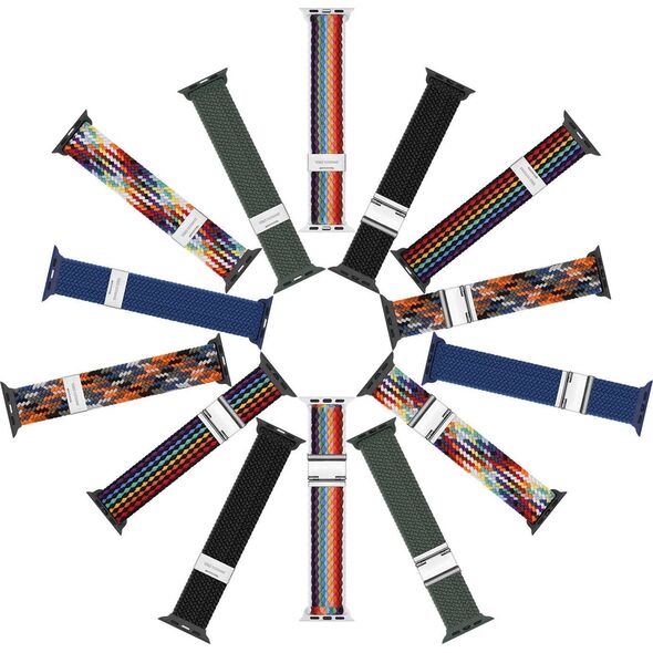 Dux Ducis Dux Ducis Strap (Mixture II Version) pasek Apple Watch Ultra, SE, 8, 7, 6, 5, 4, 3, 2, 1 (49, 45, 44, 42  mm) pleciona opaska bransoleta niebieski 12667398 6934913035771