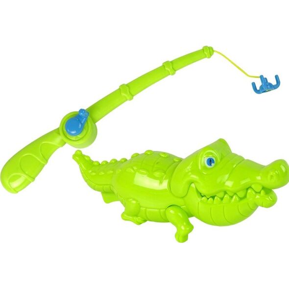 LeanToys Gra Zręcznościowa Zestaw Łowienie Rybek Wędka Rybki Krokodyl 12679580 5904665999400