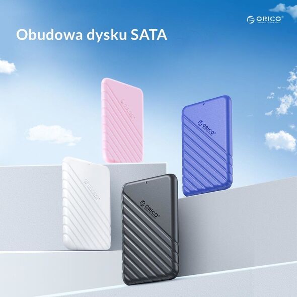 Kieszeń Orico Obudowa dysku 2,5" USB-C 3.1 6Gbps czarna 12692859 6941788854543