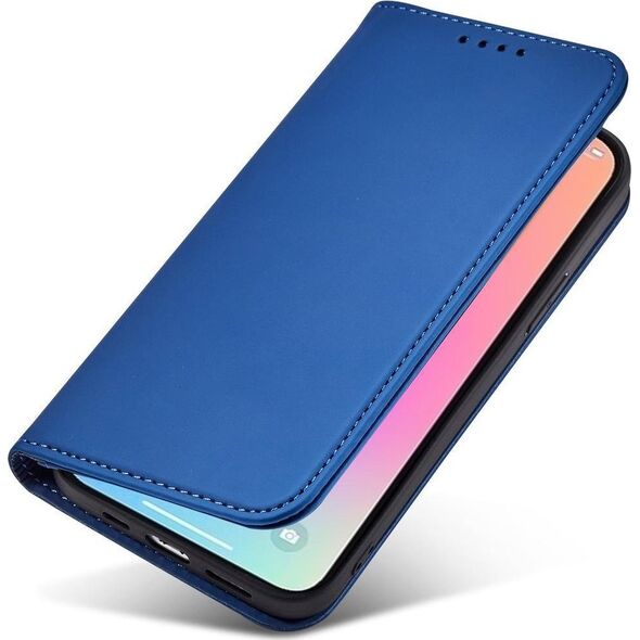 Hurtel Magnet Card Case etui iPhone 14 Pro Max pokrowiec z klapką portfel podstawka niebieskie 12718340 9145576263457