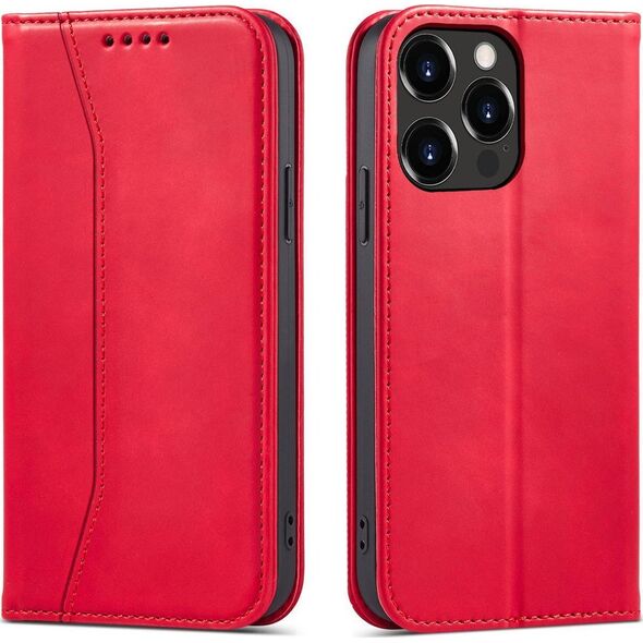 Hurtel Magnet Fancy Case etui iPhone 14 Pro Max pokrowiec z klapką portfel podstawka czerwone 12718368 9145576263839
