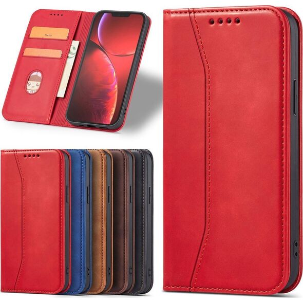 Hurtel Magnet Fancy Case etui iPhone 14 Pro pokrowiec z klapką portfel podstawka czerwone 12718370 9145576263808