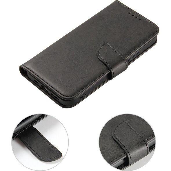Hurtel Magnet Case etui TCL 305i pokrowiec z klapką portfel podstawka czarne 12718409 9145576270622