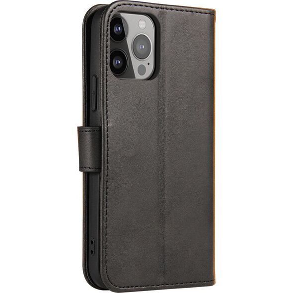 Hurtel Magnet Case etui Vivo Y16 pokrowiec z klapką portfel podstawka czarne 12718429 9145576270752