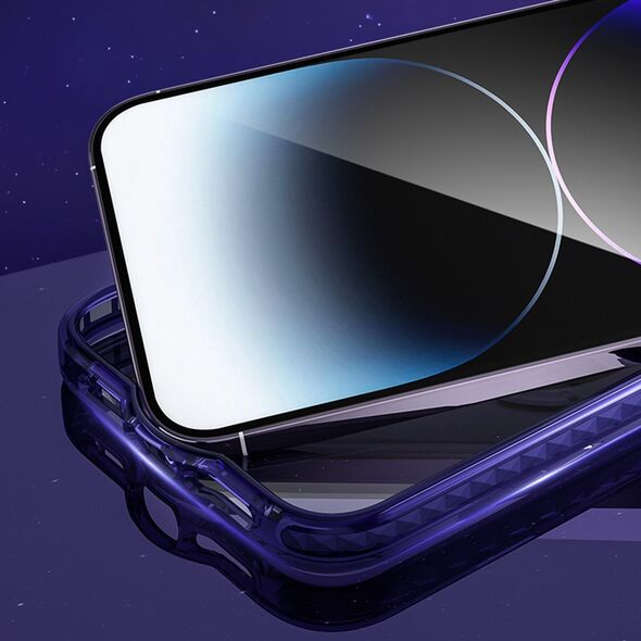 Kingxbar Kingxbar PQY Ice Crystal Series magnetyczne etui iPhone 14 MagSafe srebrne 12718577 6959003509161