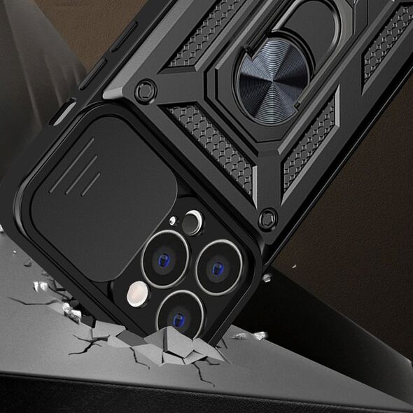 Hurtel Hybrid Armor Camshield etui iPhone 14 Pro Max pancerny pokrowiec z osłoną na aparat niebieskie 12718598 9145576267929