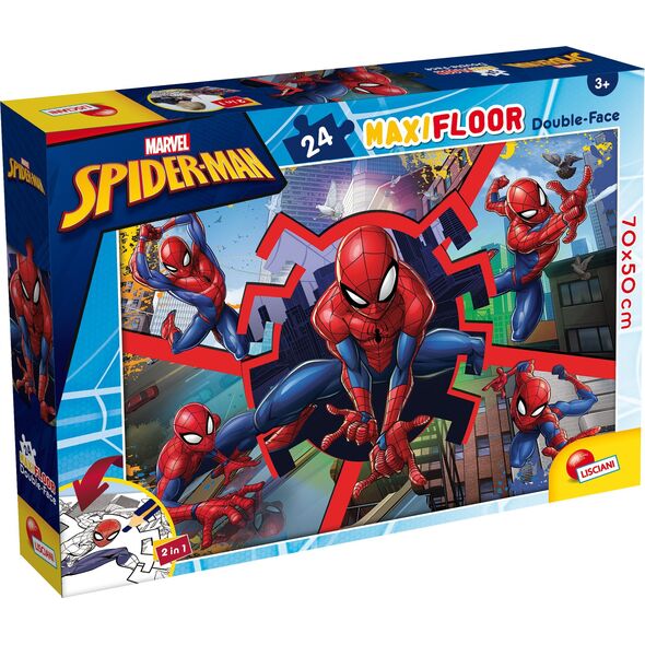 Lisciani LISCIANI MARVEL PUZZLE DF MAXI FLOOR 24 SPIDERMAN 12725590 8008324099740