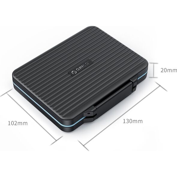 Pokrowiec Orico Etui na karty pamięci, 6 x SD, 4 x microSD, 1 x CF (PHCD-6-BK-BP) 12728648 6936761828567