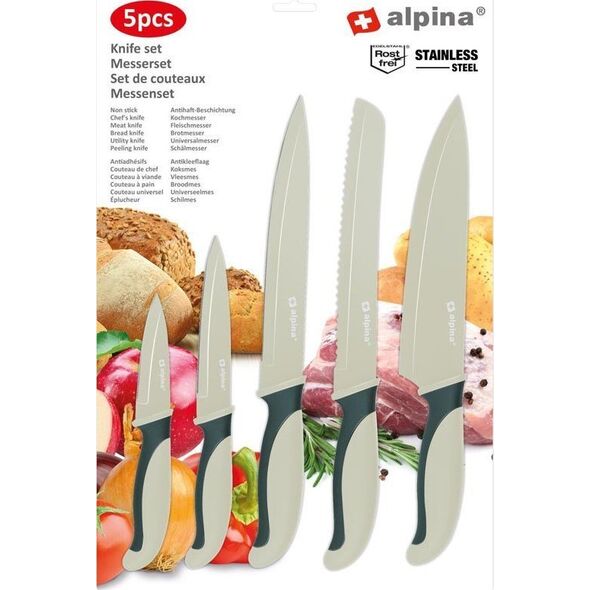 Alpina Alpina - Zestaw noży ze stali nierdzewnej (zielony) 12731755 5904501202879