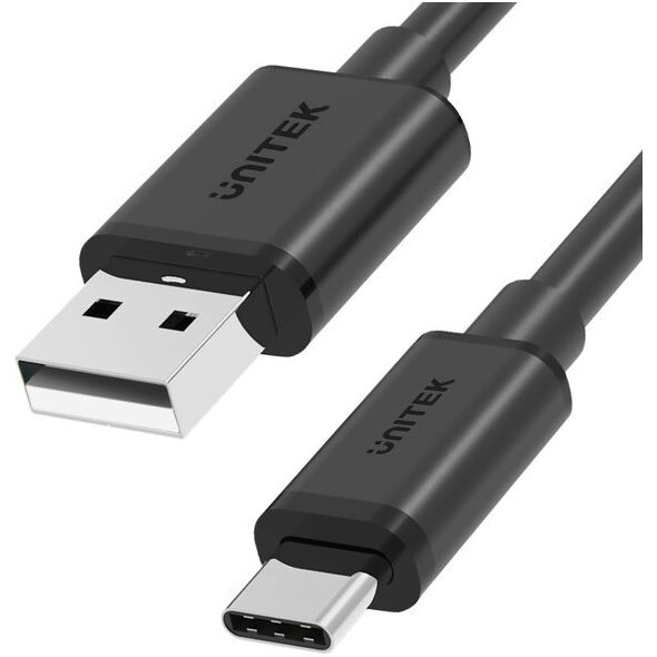 Kabel USB Unitek USB-A - USB-C 1 m Czarny (Y-C482BK) 12734892 4894160018410